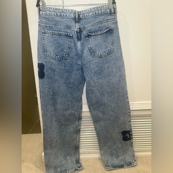 Ganni Blue Jeans Wide Leg Size 29 - Picture 4 of 9